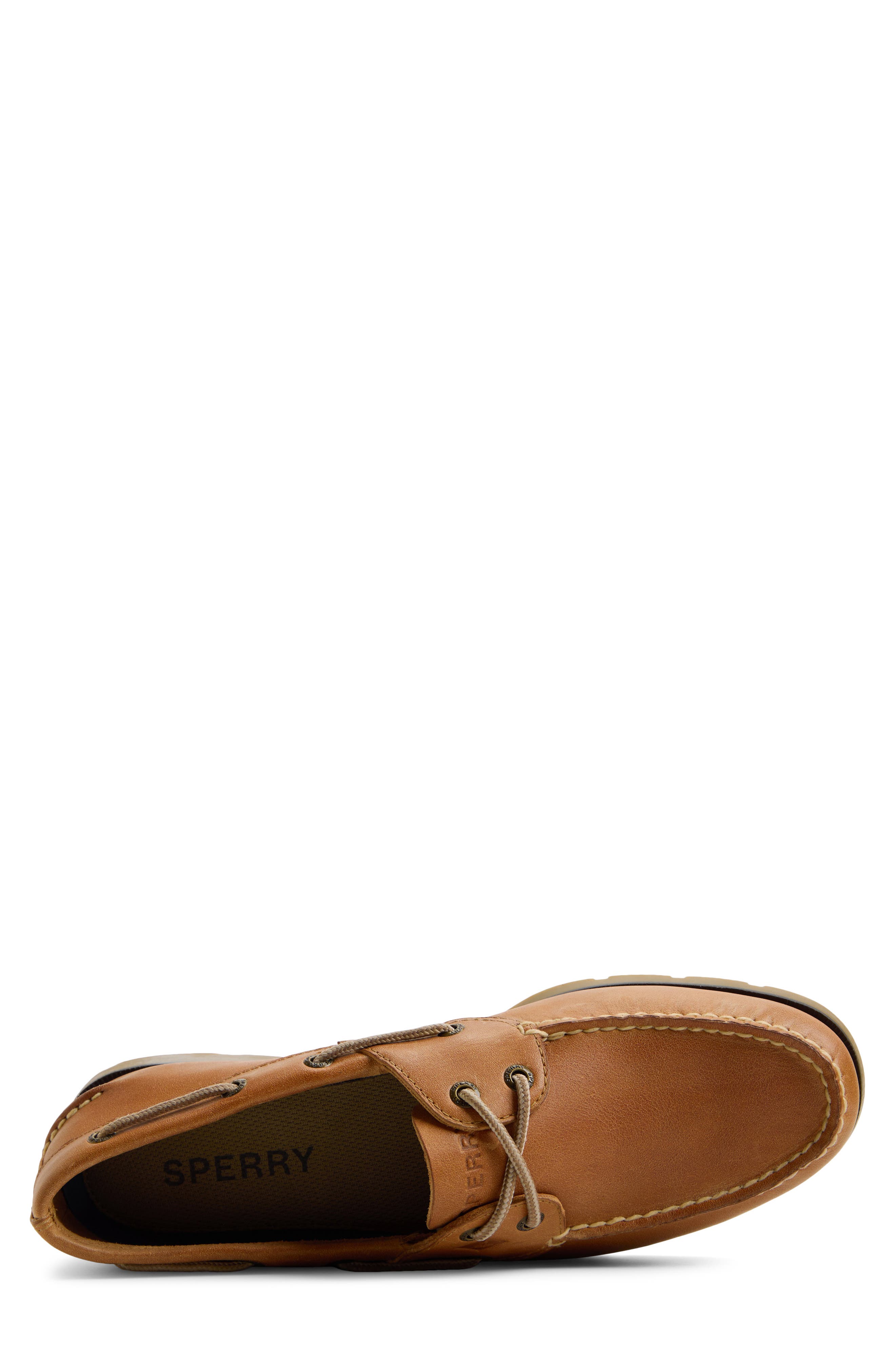 Leeward 2-Eye Boat Shoe, Alternate, color, NATURAL