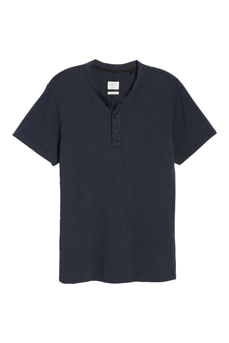 Classic Short Sleeve Flame Henley, Alternate, color, DEEP NAVY