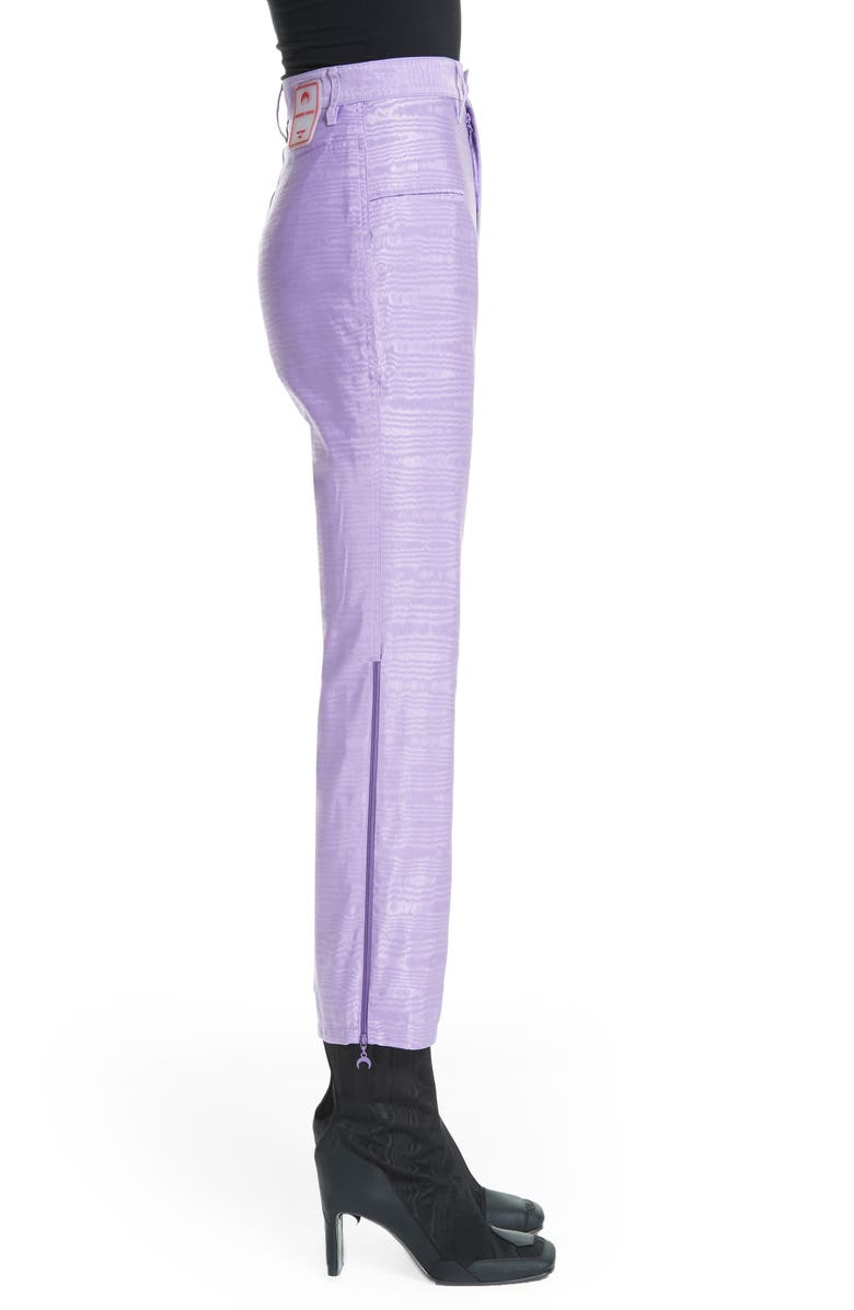 Marine Serre Moiré Trousers, Alternate, color, 