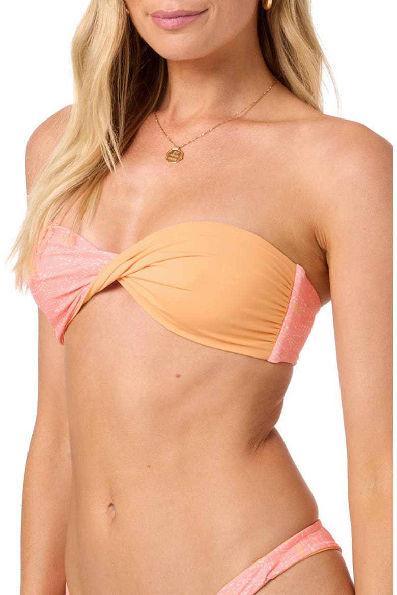 Sunshine Bogatel Reversible Tube Bikini Top, Alternate, color, FUSION CORAL