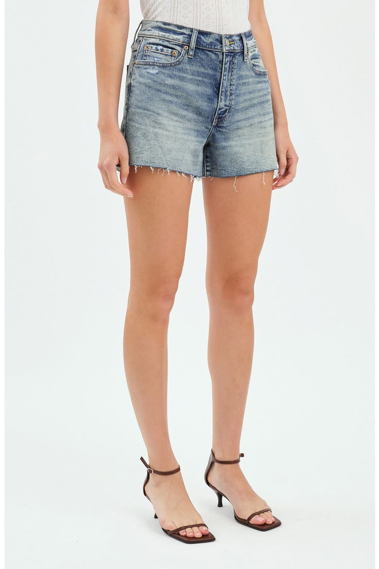 Sedona High Waist Cutoff Denim Shorts, Alternate, color, NEW FLAME