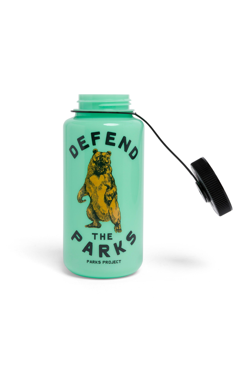 Parks Project Defend the Parks Water Bottle, Alternate, color, Green