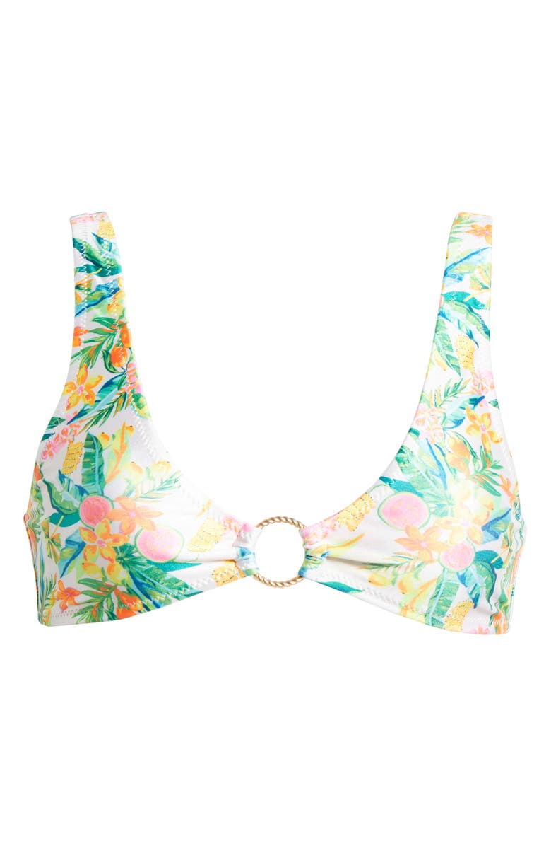 Kulani Kinis Ring Contour Crop Bikini Top, Alternate, color, Golden Hour