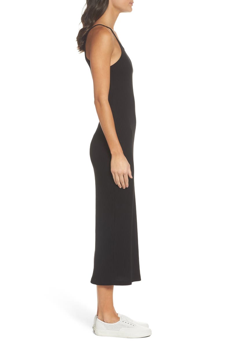French Connection Tommy Body-Con Midi Dress, Alternate, color, Black