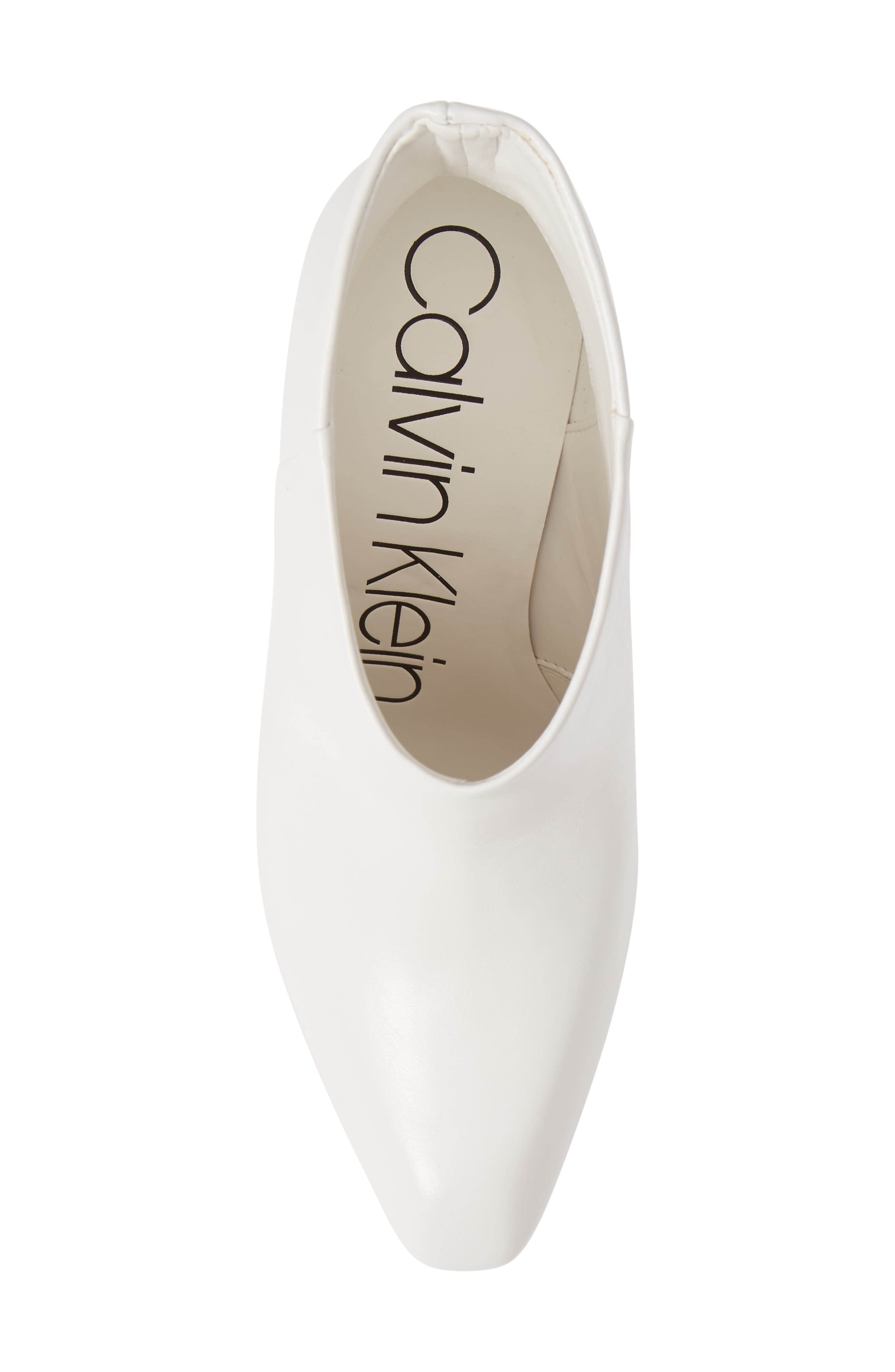 Mim Bootie, Alternate, color, WHITE LEATHER