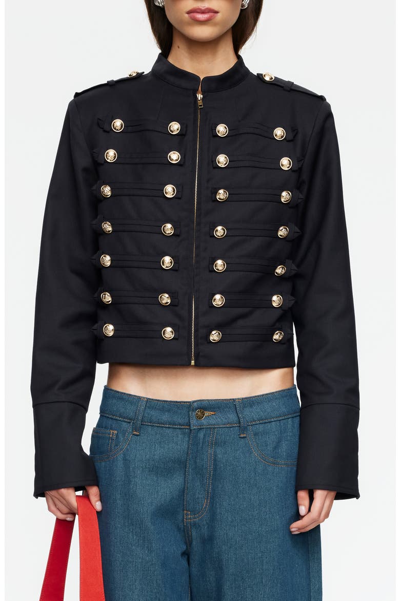 Rush Hour Crop Jacket, Main, color, ONYX