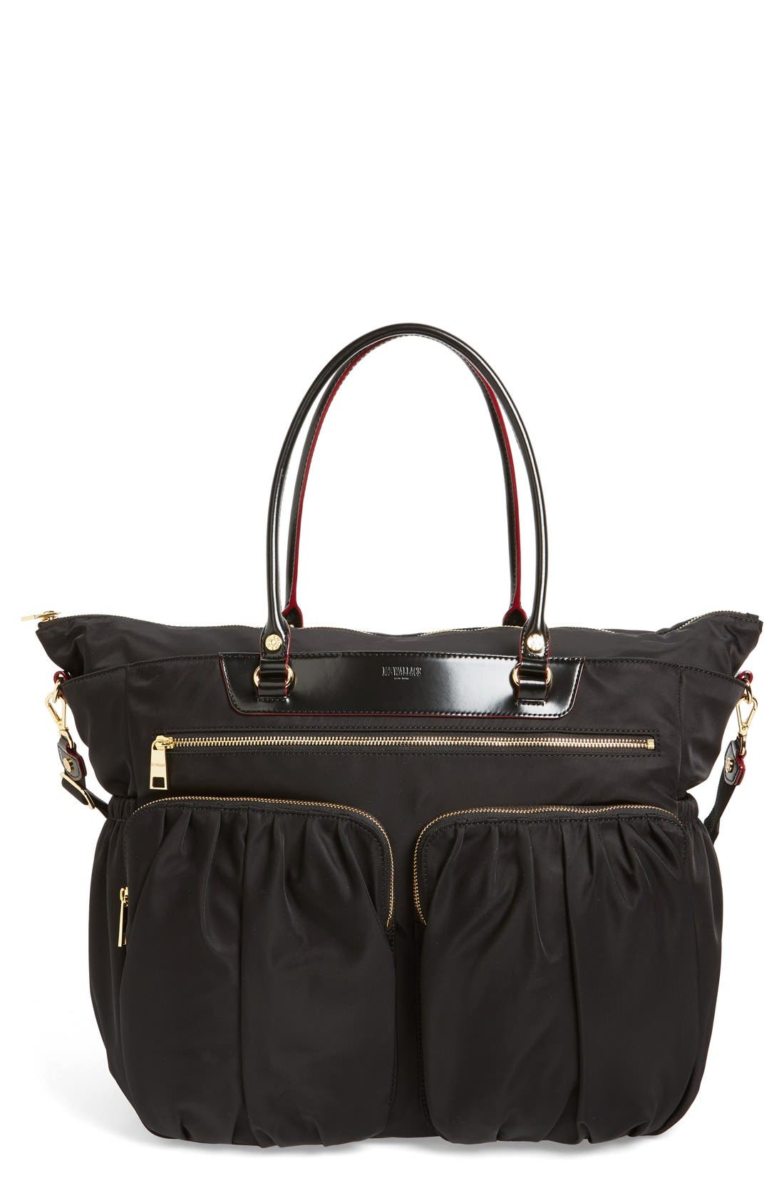 MZ Wallace 'Large Abbey' Bedford Nylon Tote, Main, color, 