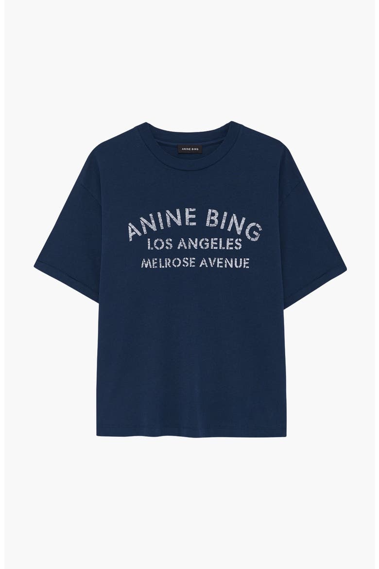 Cade Melrose Stencil Tee, Alternate, color, Navy