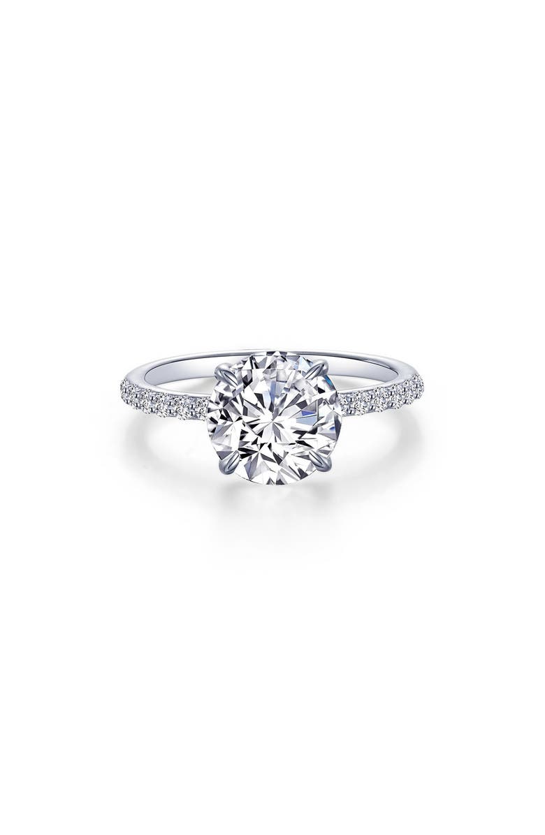 Lafonn Solitaire Simulated Diamond Engagement Ring, Main, color, 