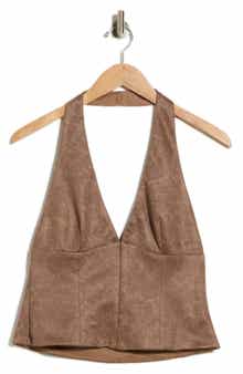 Down the Line Crop Halter Top