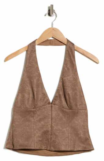 Down the Line Crop Halter Top
