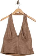 Princess Polly Down the Line Crop Halter Top