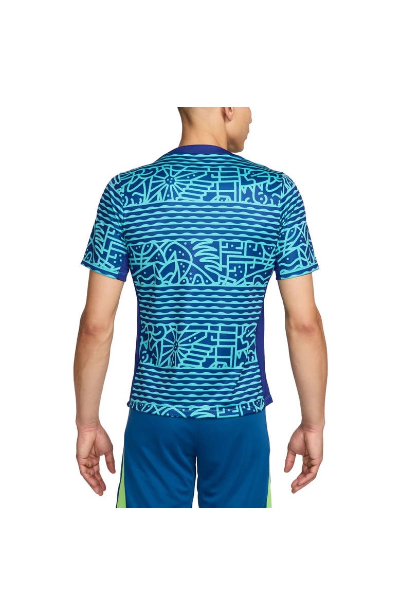 Nike Men's Nike Blue Brazil National Team 2024 Academy Pro Pre-Match Top, Alternate, color, Blue