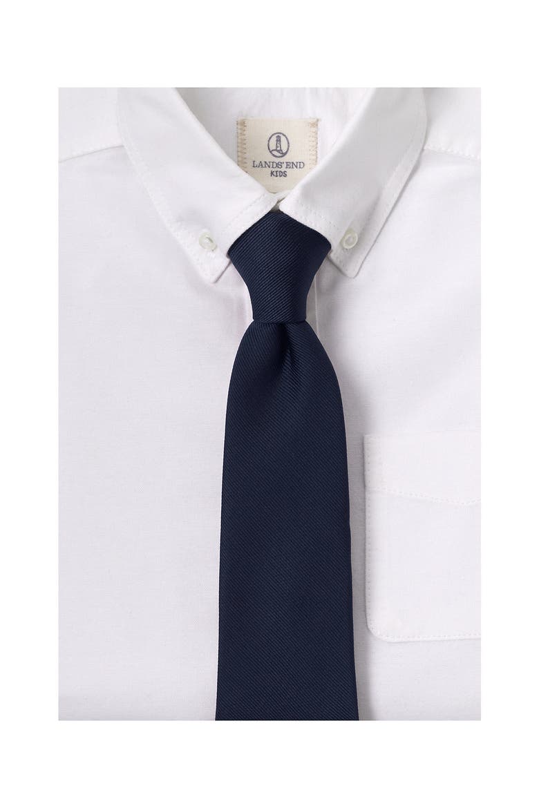 School Uniform Kids Solid Pre Tied Tie, Alternate, color, Classic Navy