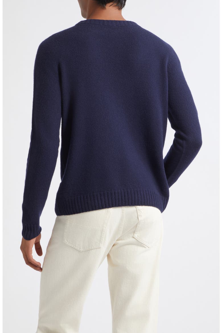 Norfolk Sea Island Cotton Crewneck Sweater, Alternate, color, MIDNIGHT