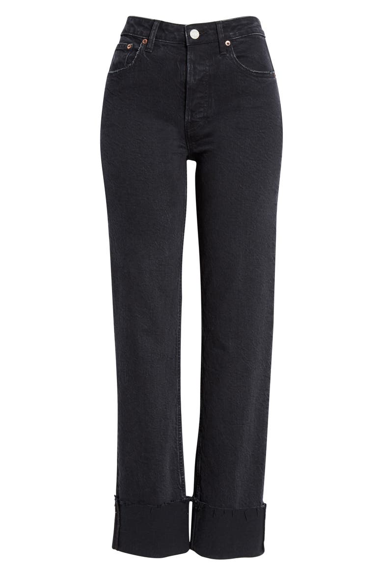 Berit Straight Leg Jeans, Alternate, color, NIGHT FEVER