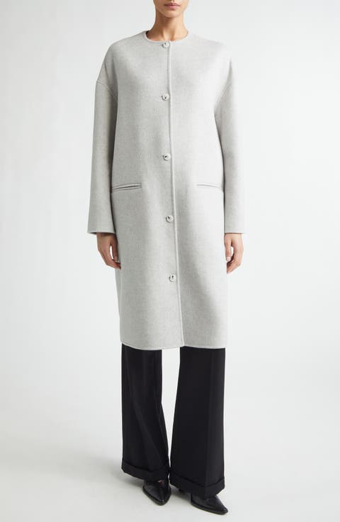 Kerry Oval Shaped Wool 
Cashmere Coat