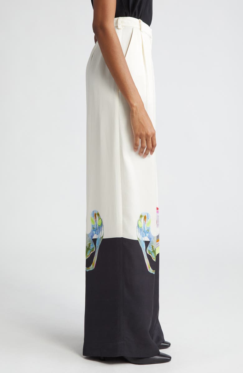 ALEMAIS Jedda Crepe Wide Leg Pants, Alternate, color, 