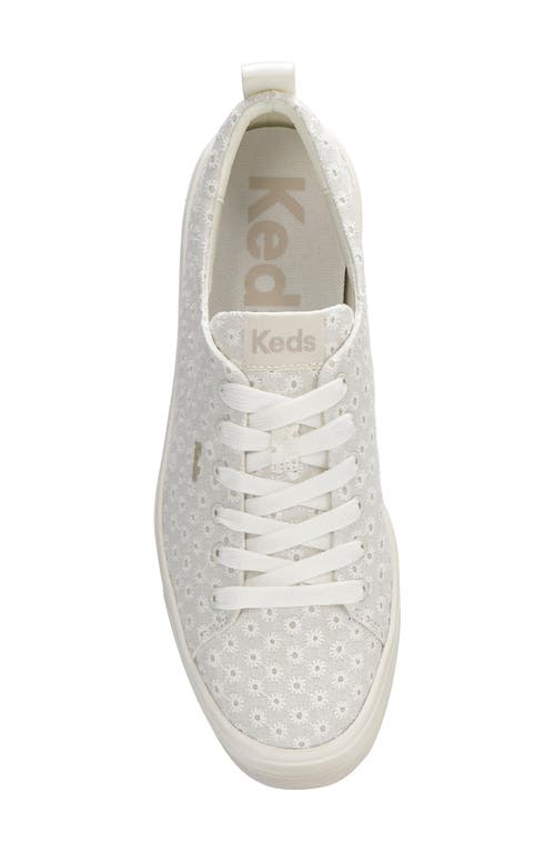 Keds Skyler Festival Eyelet Sneakers Snow White In White