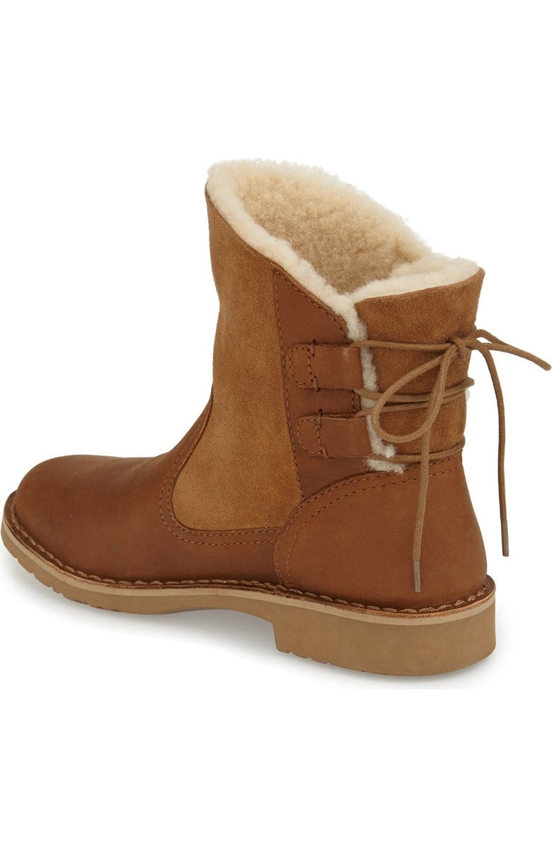 UGG<sup>®</sup> Naiyah Lace-Back Genuine Shearling Boot, Alternate, color,