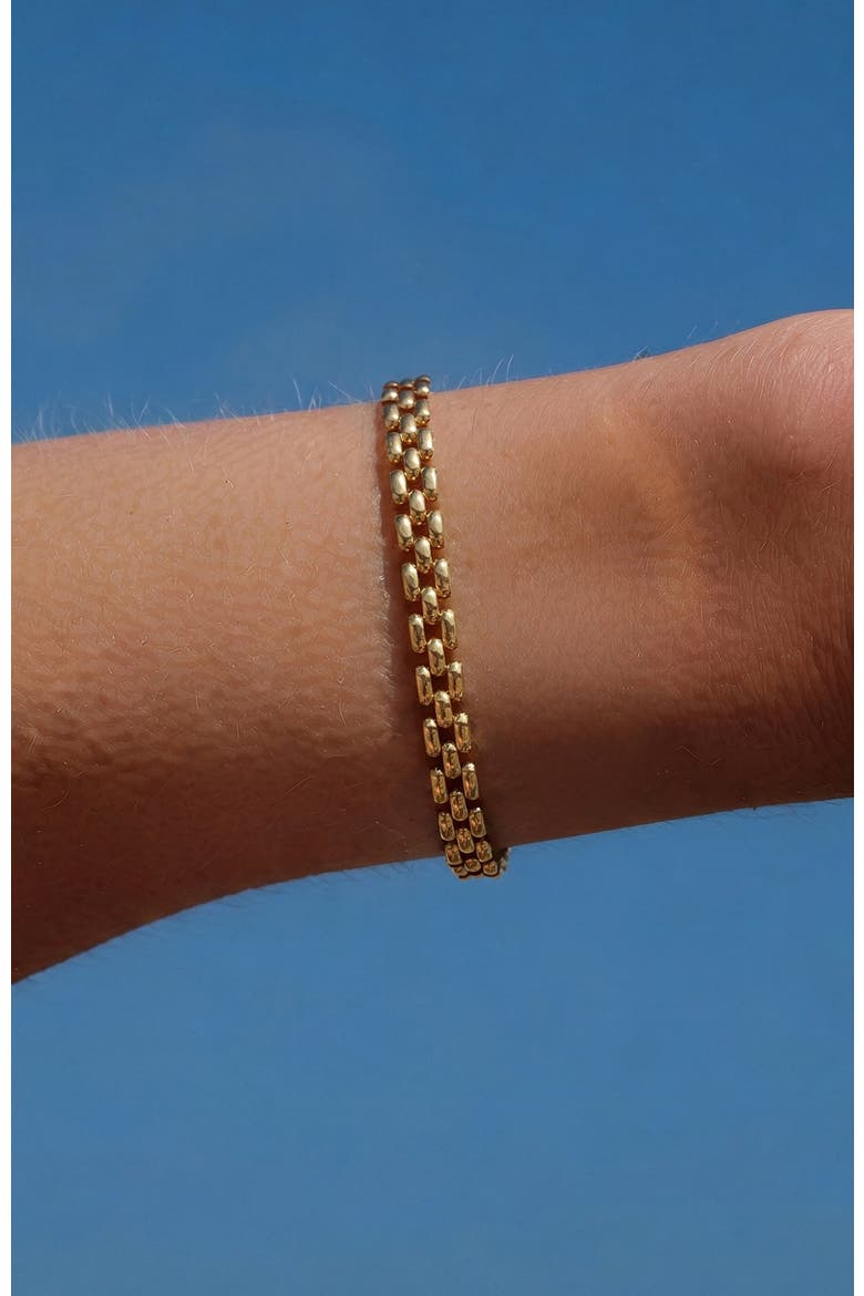 Rome Chain Bracelet, Alternate, color, Gold