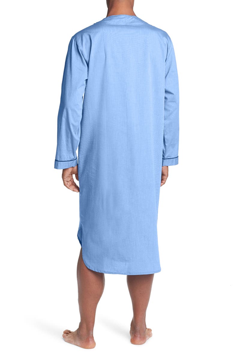 Cotton Nightshirt, Alternate, color, BLUE