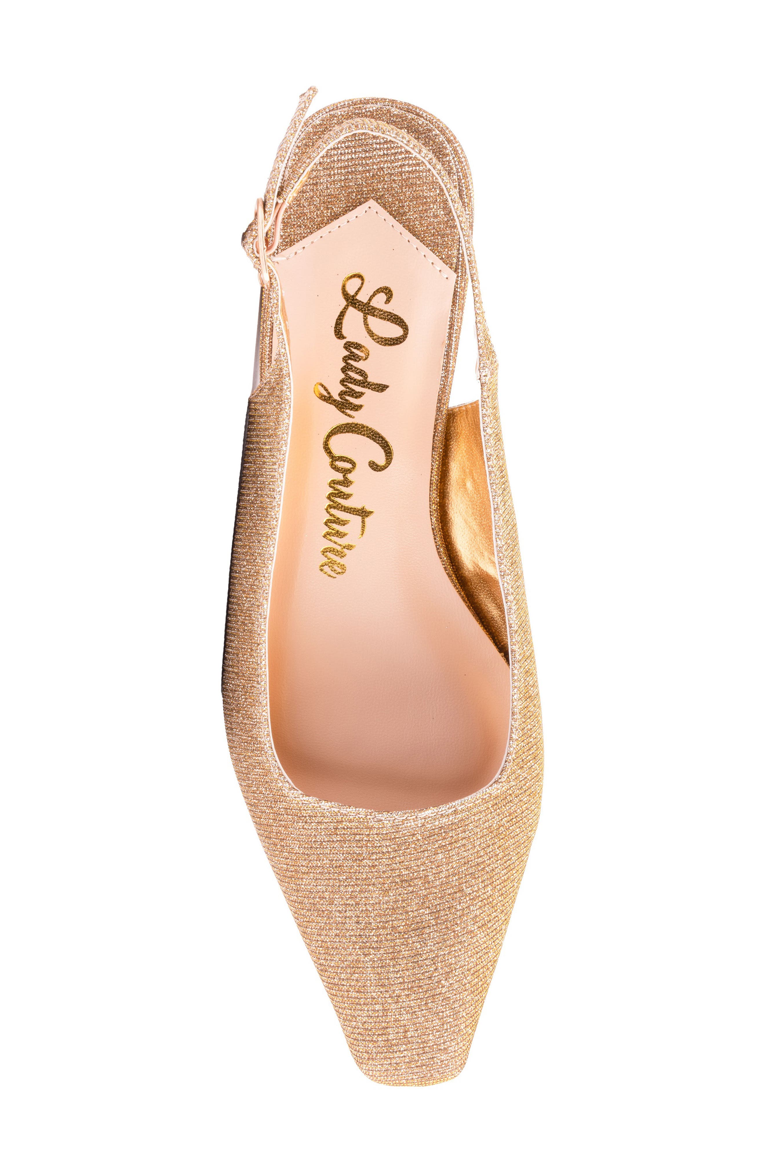 Ruby Slingback Pump, Alternate, color, GOLD
