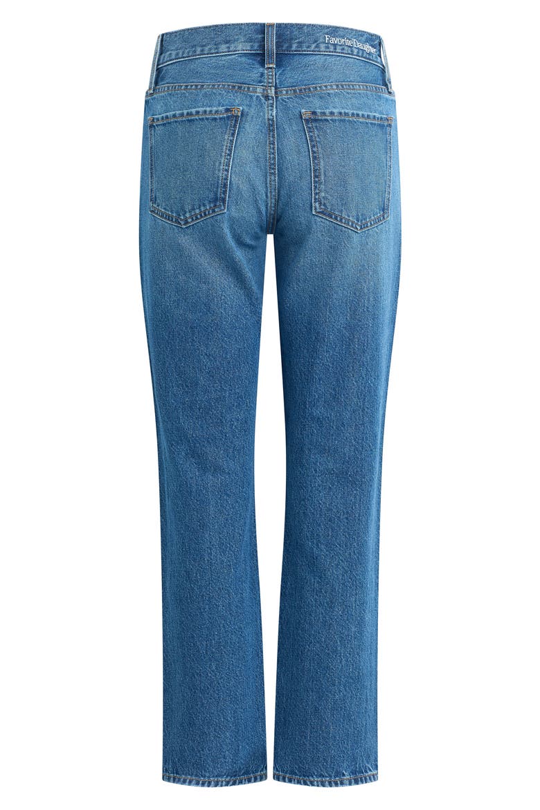 The Dot High Waist Ankle Straight Leg Jeans, Alternate, color, VINTAGE CAMPBELL