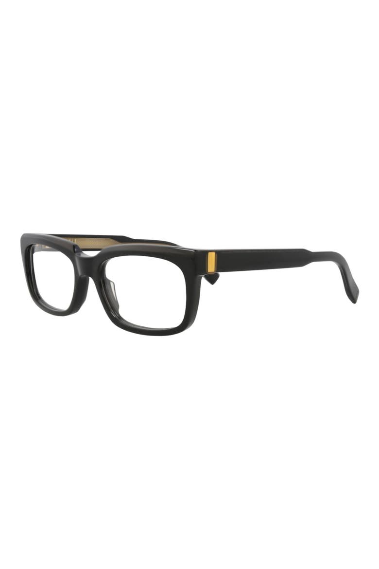 57mm Square Optical Glasses, Alternate, color, BLACK TRANSPARENT