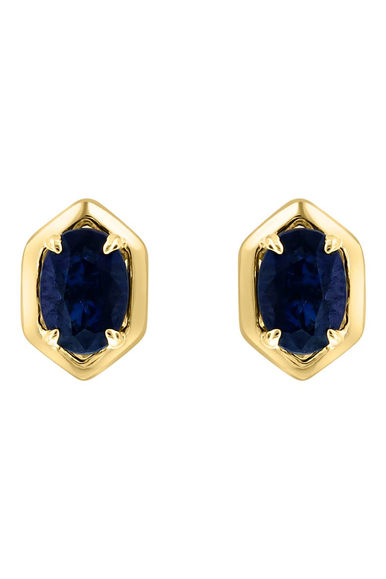 Blue Sapphire Stud Earrings, Main, color, BLUE