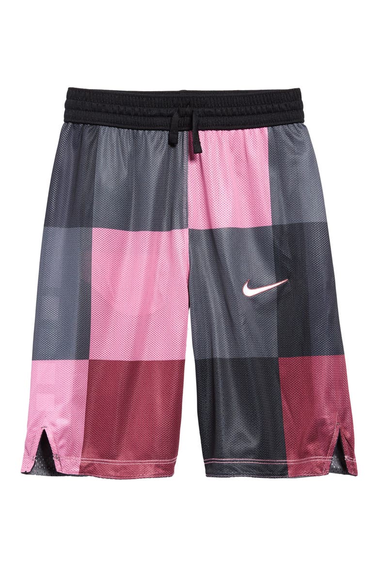 Kids' Elite Reversible Shorts, Alternate, color, IRON GREY/ BLACK