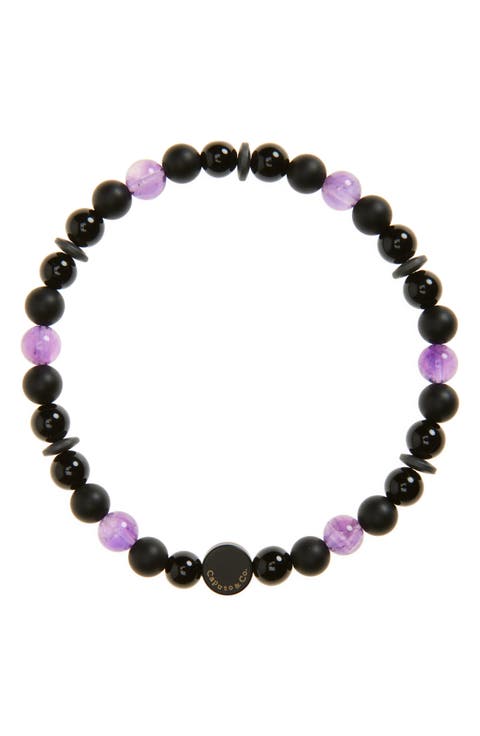 Men's Vibrant Beaded Stretch Bracelet