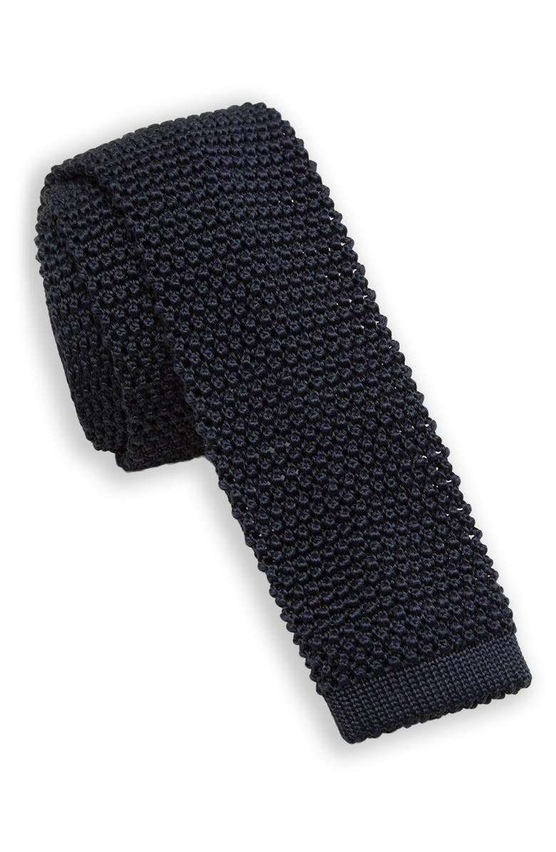 Sid Mashburn Skinny Silk Knit Tie, Main, color, 