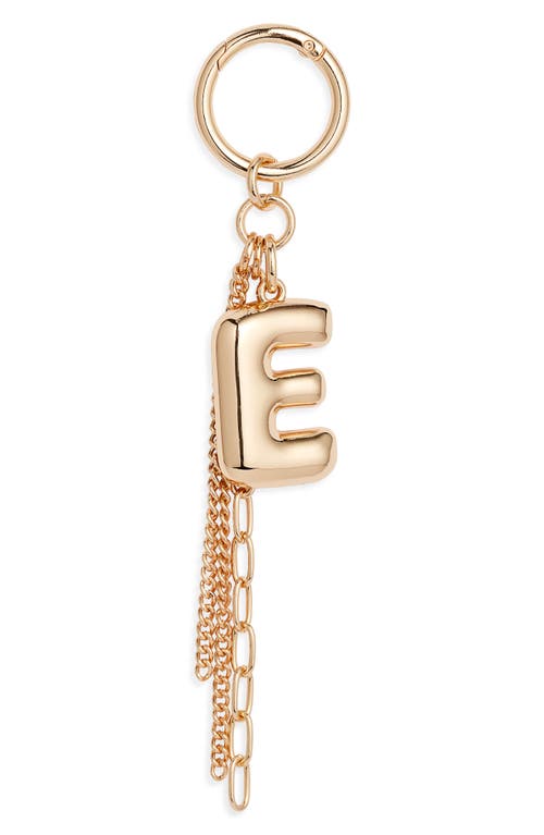 Chelsea28 Bubble Letter Bag Charm In Gold