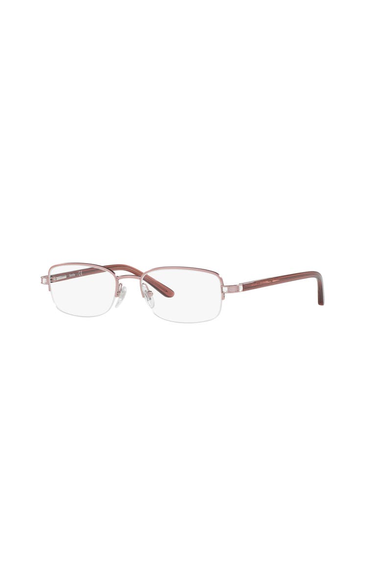 49mm Rectangle optical glasses, Main, color, Brown