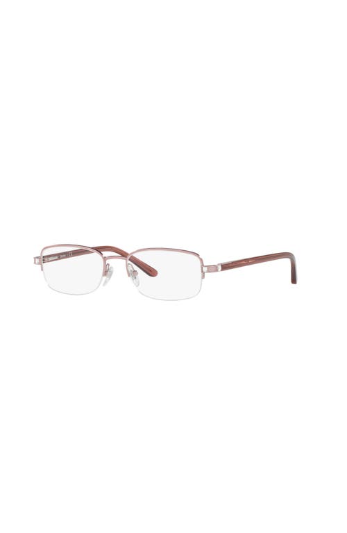 Sferoflex 49mm Rectangle Optical Glasses In Gold