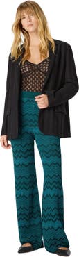 Missoni Straight Long Pants In Chevron Pattern