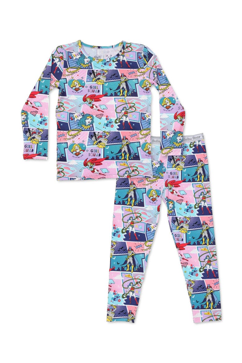 Kids' Justice Heroines Set of 2 Piece Pajamas, Main, color, Justice Heroines