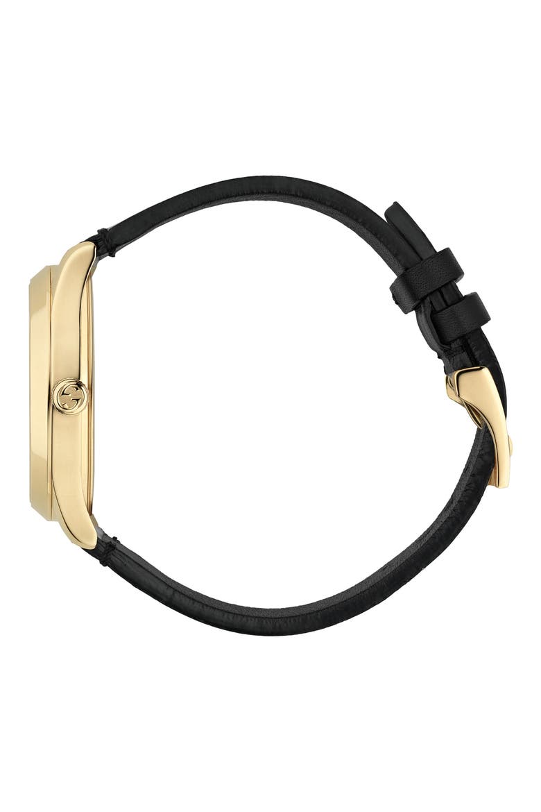 G-Timeless Holo Strap Watch, 38mm, Alternate, color, WHITE/ GOLD