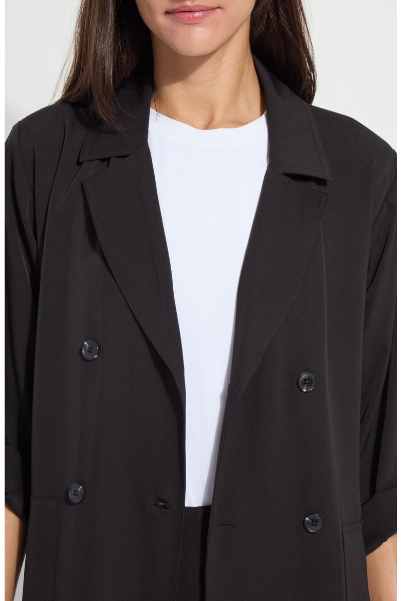 Ellison Convertible Trench Dress, Alternate, color, BLACK