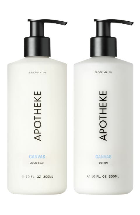 Canvas Liquid Soap & Lotion Set