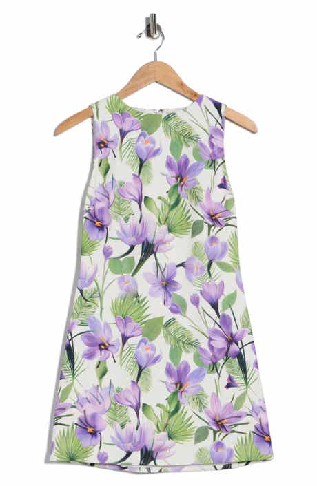 Alice + Olivia Clyde Floral Sleeveless A-Line Dress