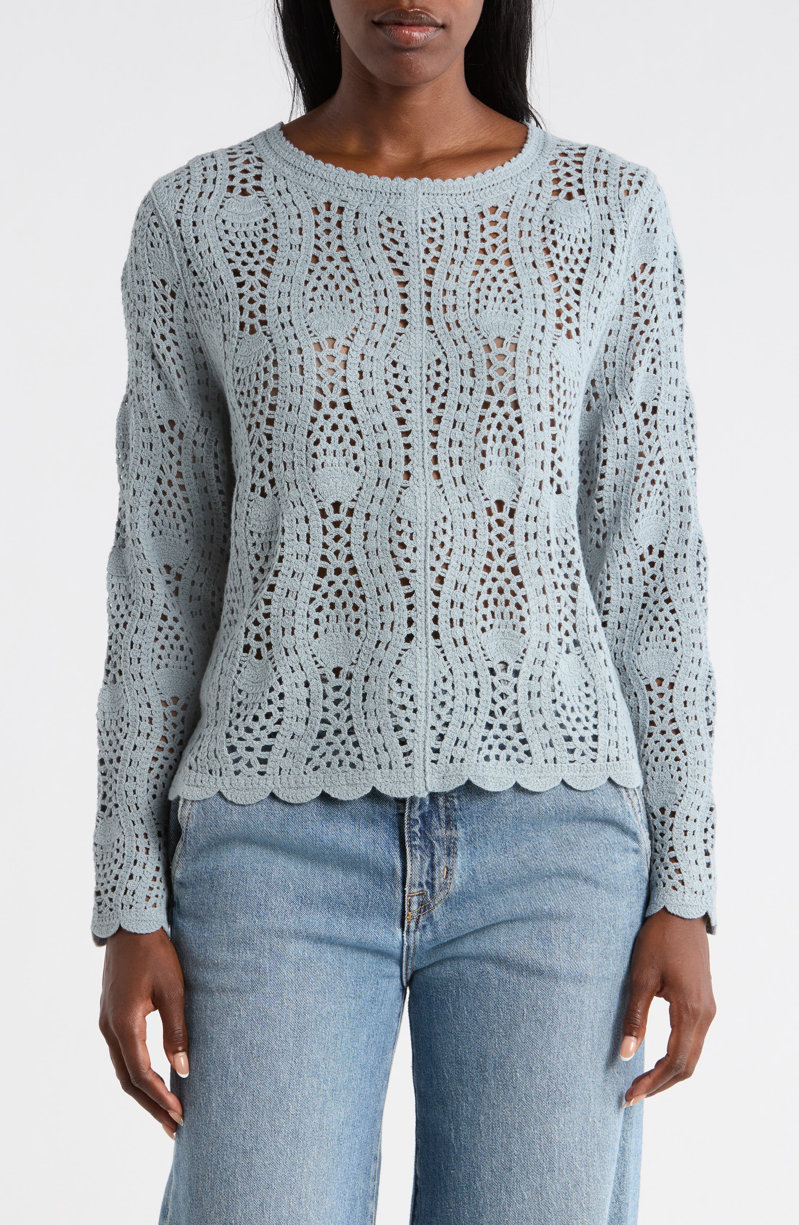 Pointelle Sweater - image 5