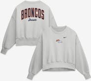 Nike Women's Nike  Gray Denver Broncos Oversized Primetime Phoenix Fleece Sweatshirt