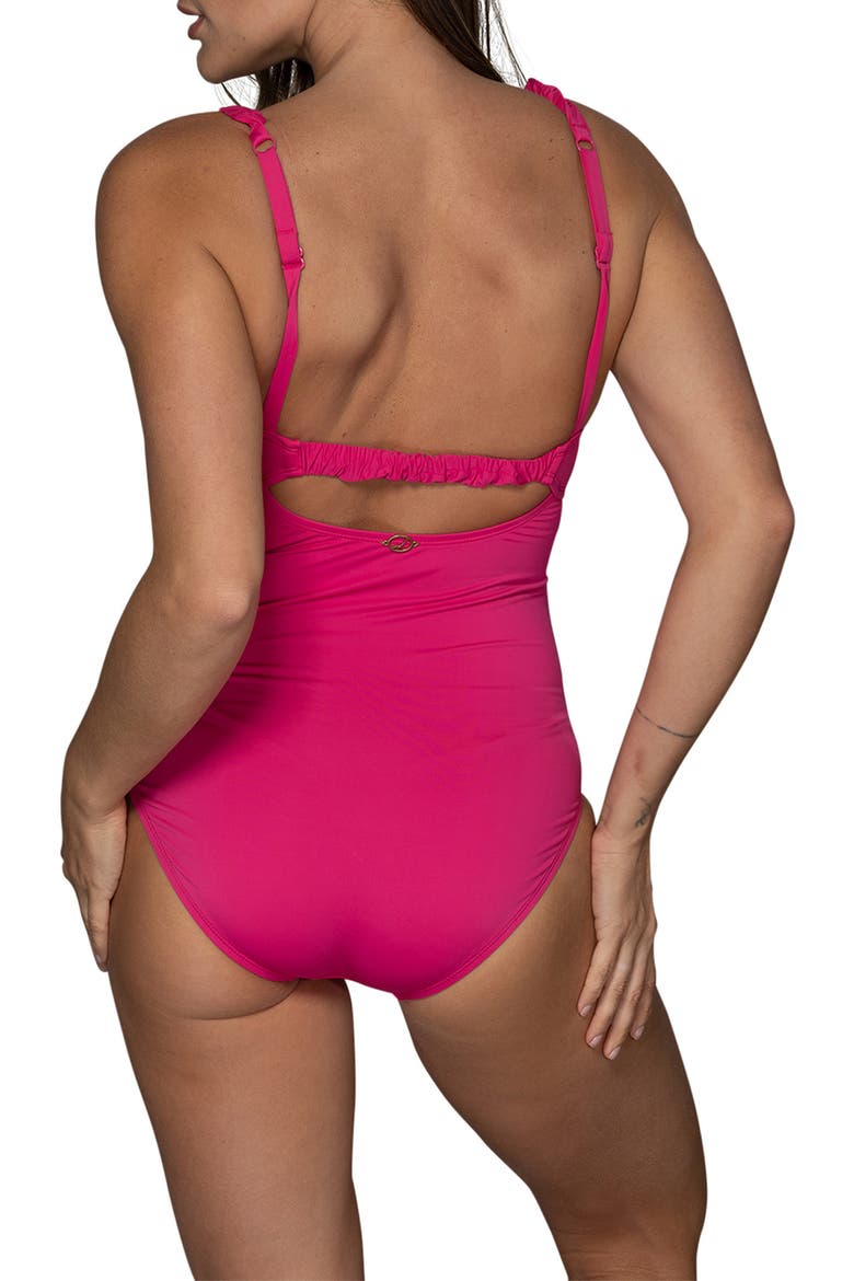 Jolie One-Piece Swimsuit, Alternate, color, PINK