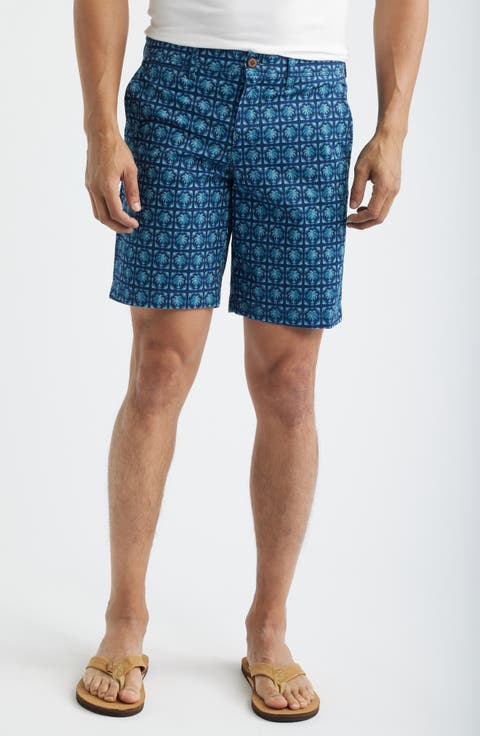 Boracay® Palm Press 9-Inch Flat Front Shorts (Regular & Big)