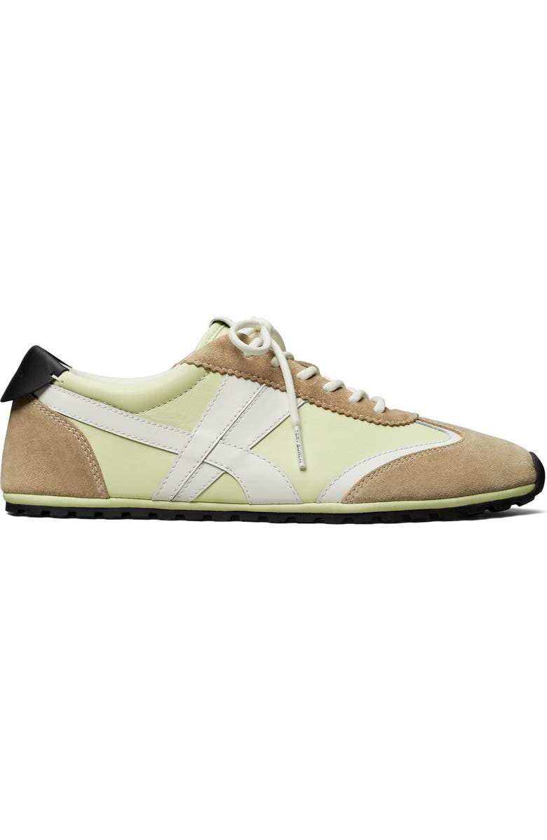 Tory Burch Hank Field Sneaker, Alternate, color, Green / Blanc / Brown