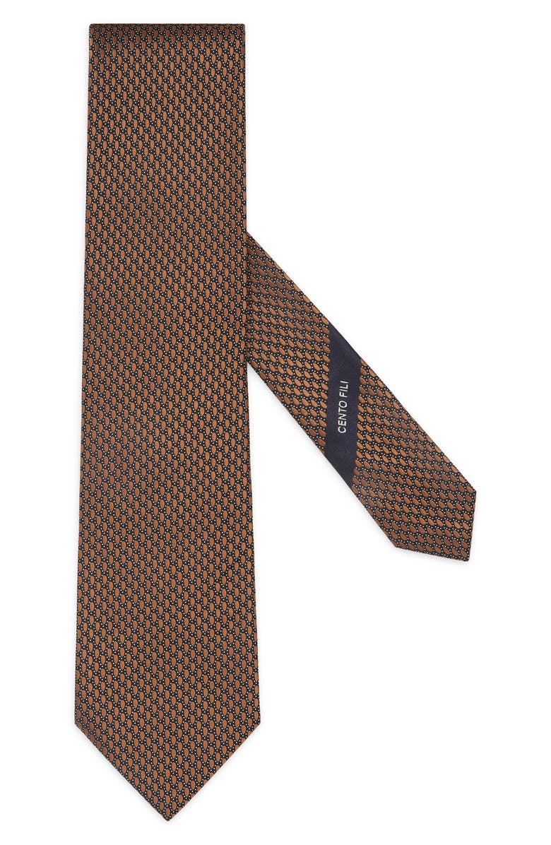 ZEGNA TIES Cento Fili Dot Jacquard Silk Tie, Main, color, 