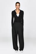 COS Lace-detail Wool Tapered Pants
