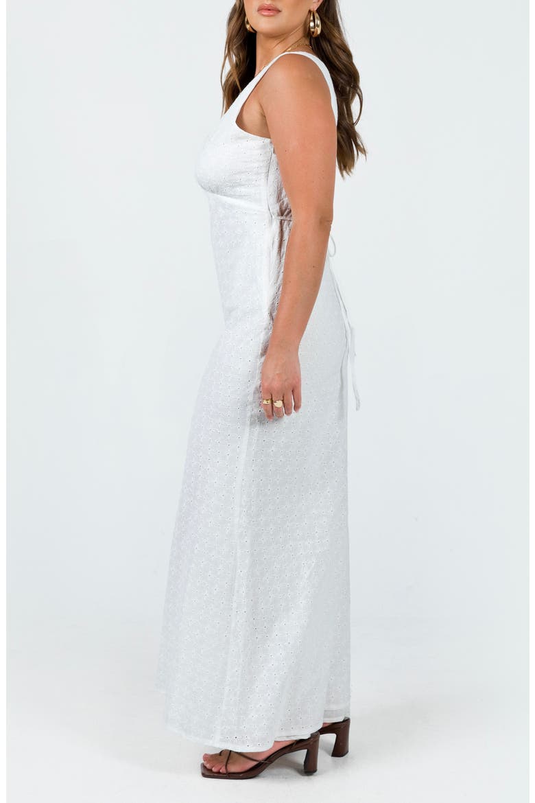 Nellie Cotton Eyelet Maxi Dress, Alternate, color, WHITE